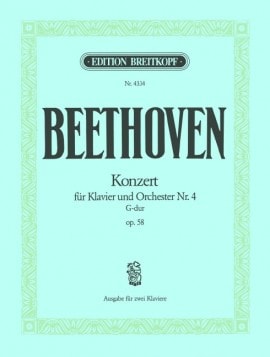 Beethoven: Piano Concerto No.4 in G Major Opus 58 published by Breitkopf