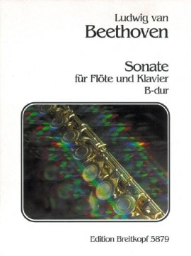 Beethoven: Sonata in Bb major for Flute published by Breitkopf
