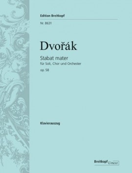 Dvorak: Stabat mater Opus 58 published by Breitkopf - Vocal Score