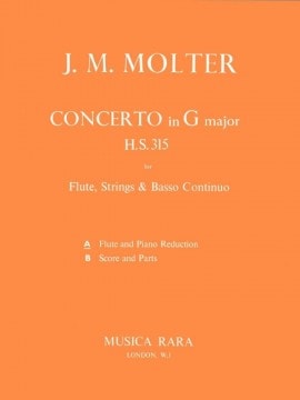 Molter: Flute Concerto in G major published by Musica Rara
