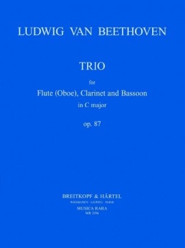 Beethoven: Trio in C major Opus 87 for Flute, Clarinet & Bassoon published by Breitkopf