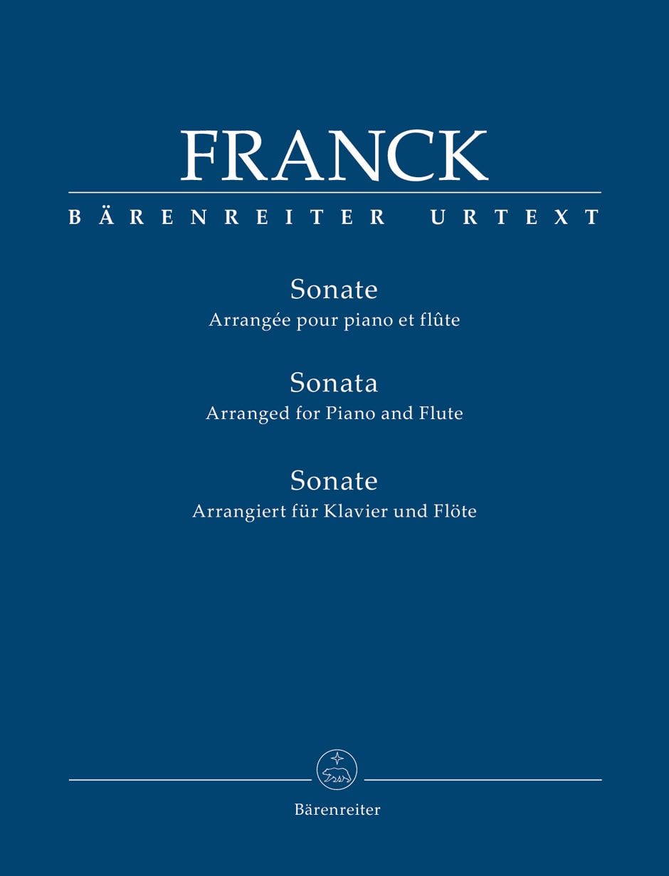 Franck: Sonata in A for Flute published by Barenreiter Urtext