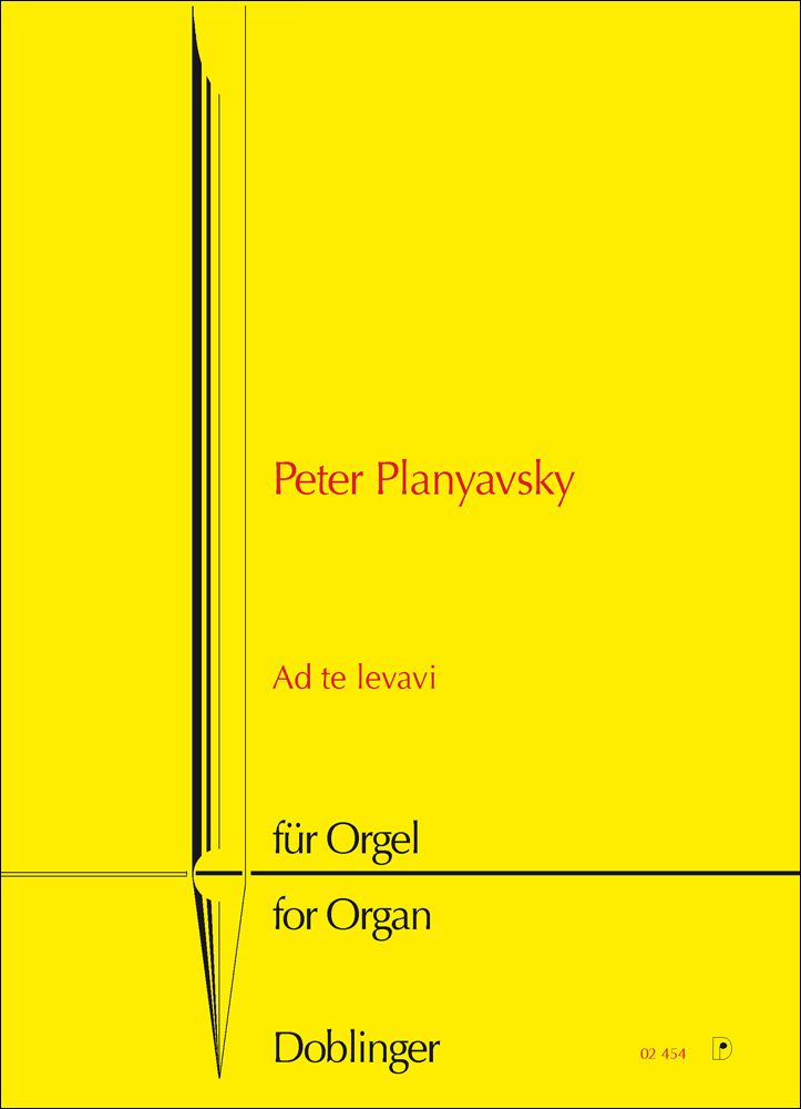 Planyavsky: Ad te levavi for Organ published by Doblinger
