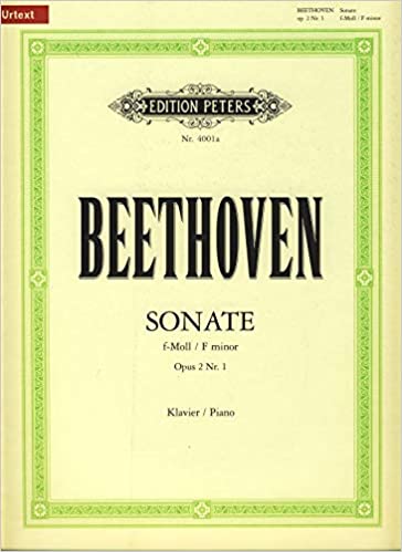 Beethoven: Sonata in F Minor Opus 2 No 1 for Piano published by Peters