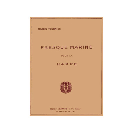 Tournier: Fresque Marine for Harp published by Lemoine