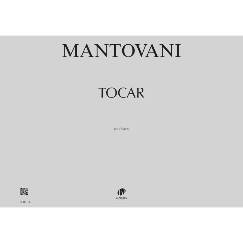 Mantovani: Tocar for Harp published by Lemoine