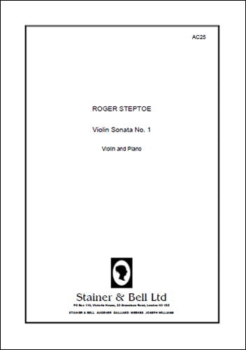 Steptoe: Sonata No. 1 for Violin published by Stainer & Bell