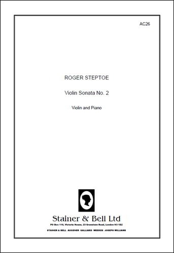 Steptoe: Sonata No. 2 for Violin published by Stainer & Bell
