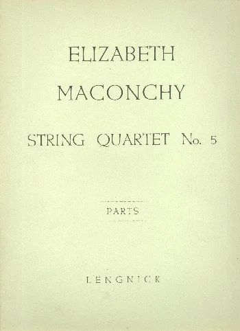 Maconchy: String Quartet No 5 published by Lengnick