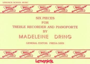 Dring: Six Pieces for Treble Recorder published by Lengnick