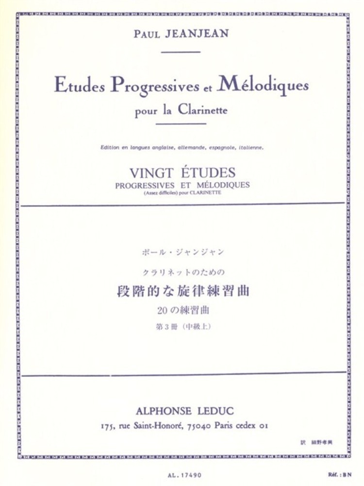 Forwoods ScoreStore Jeanjean 20 Etudes Progressives & Melodiques 3