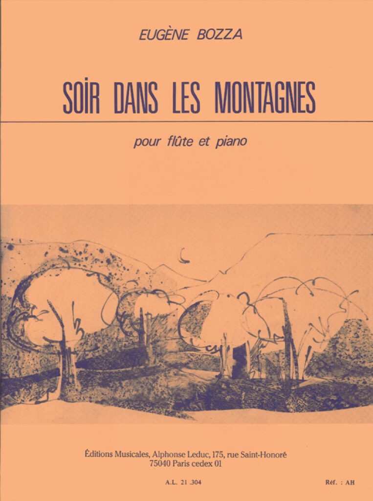 Bozza: Soir dans les Montagnes for Flute published by Leduc
