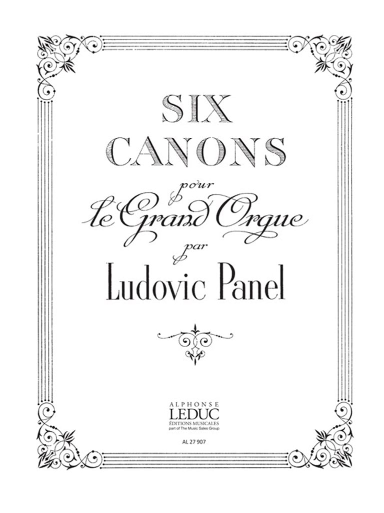 Panel: 6 Canons for Organ published by Leduc