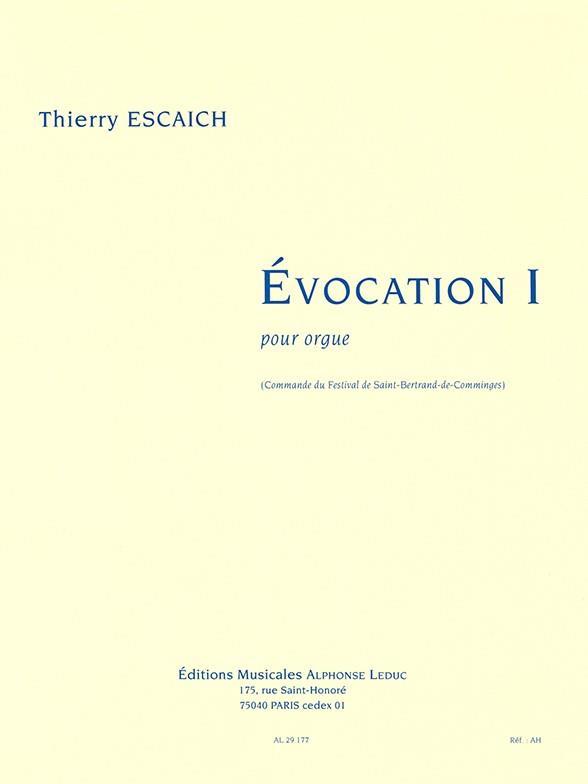 Escaich: Evocation I for Organ published by Leduc