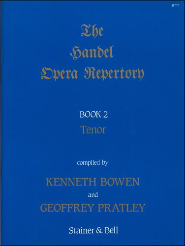 Handel: The Handel Opera Repertory Book 2 for Tenor published by Stainer & Bell