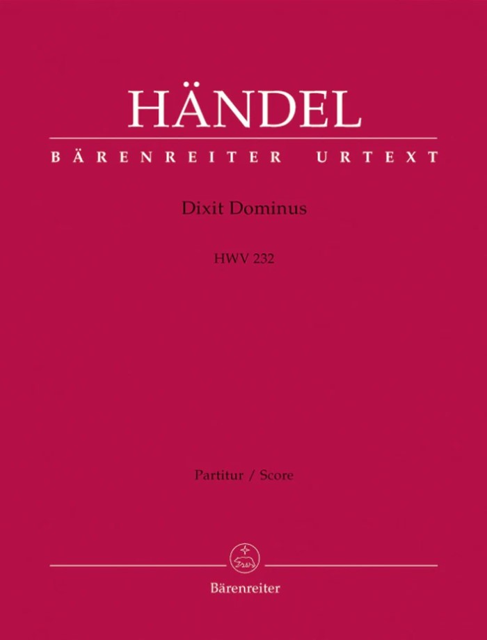 Handel: Dixit Dominus HWV232 (Full Score) published by Barenreiter
