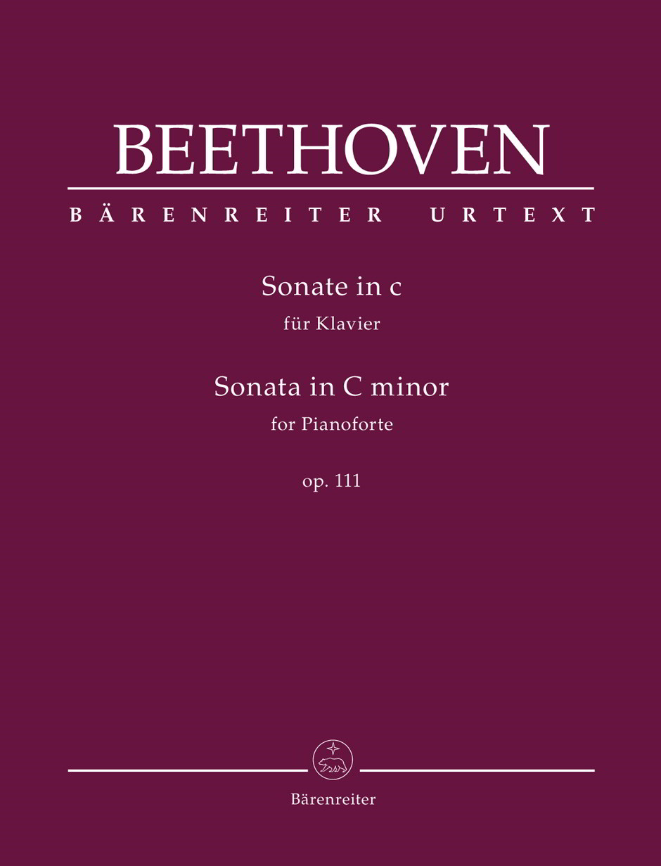 Beethoven: Sonata in C minor Opus 111 for Piano published by Barenreiter