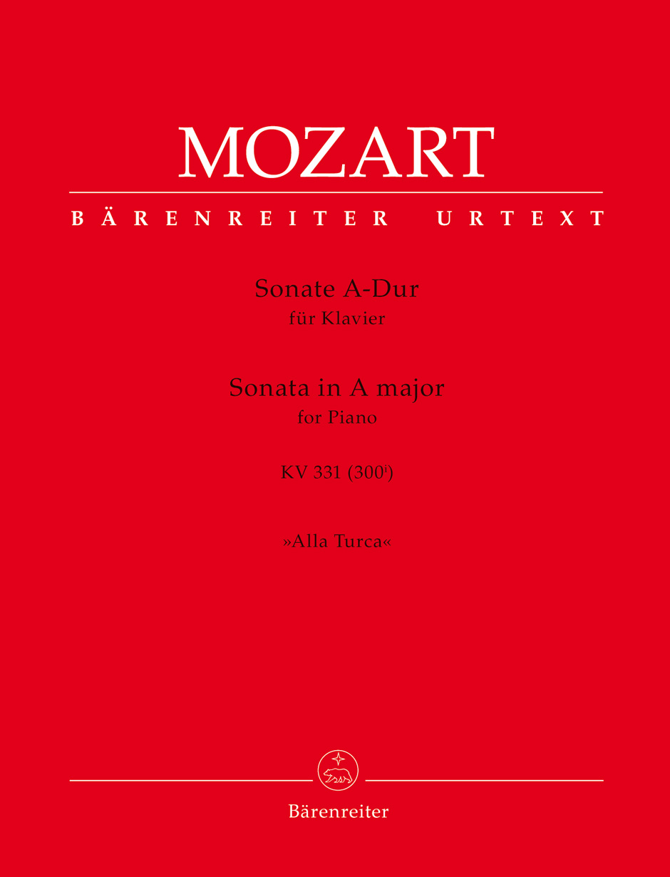 Mozart: Sonata in K331 (Alla Turca) for Piano published by Barenreiter