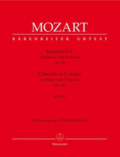 Mozart: Concerto No.25 in C K503 for 2 Pianos published by Barenreiter