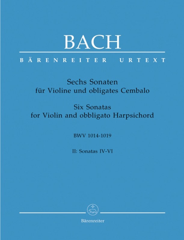 Bach: Six Sonatas Volume 2 for Violin published by Barenreiter
