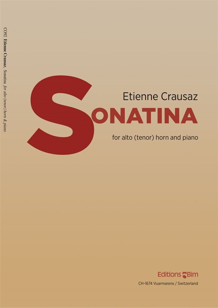 Crausaz: Sonatina for Tenor Horn published by BIM