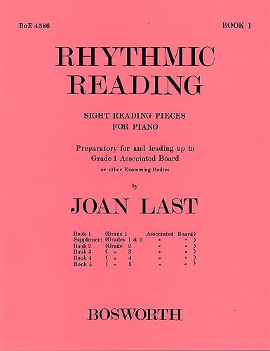 Last: Rhythmic Reading Book 1 for Piano published by Bosworth