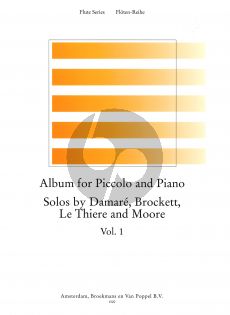 Album for Piccolo & Piano Volume 1 published by Broekmans