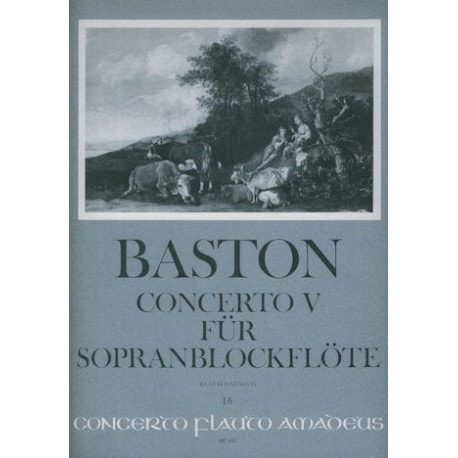 Baston: Concerto No.5 in C Major for Descant Recorder published by Amadeus