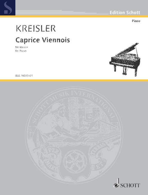 Kreisler: Caprice Viennois for Piano published by Schott