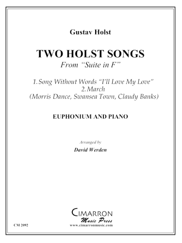 Holst: Two Holst Songs for Euphonium published by Cimarron