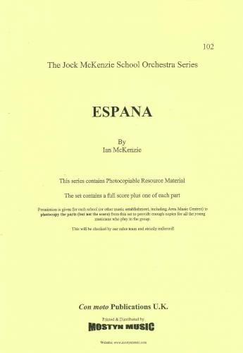 McKenzie: Espana for School Orchestra published by Con Moto