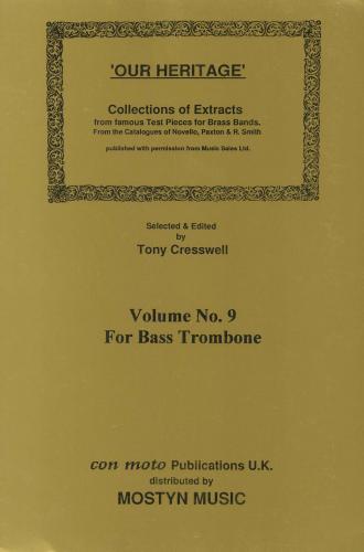 Our Heritage Volume 9 for Bass Trombone published by Mostyn