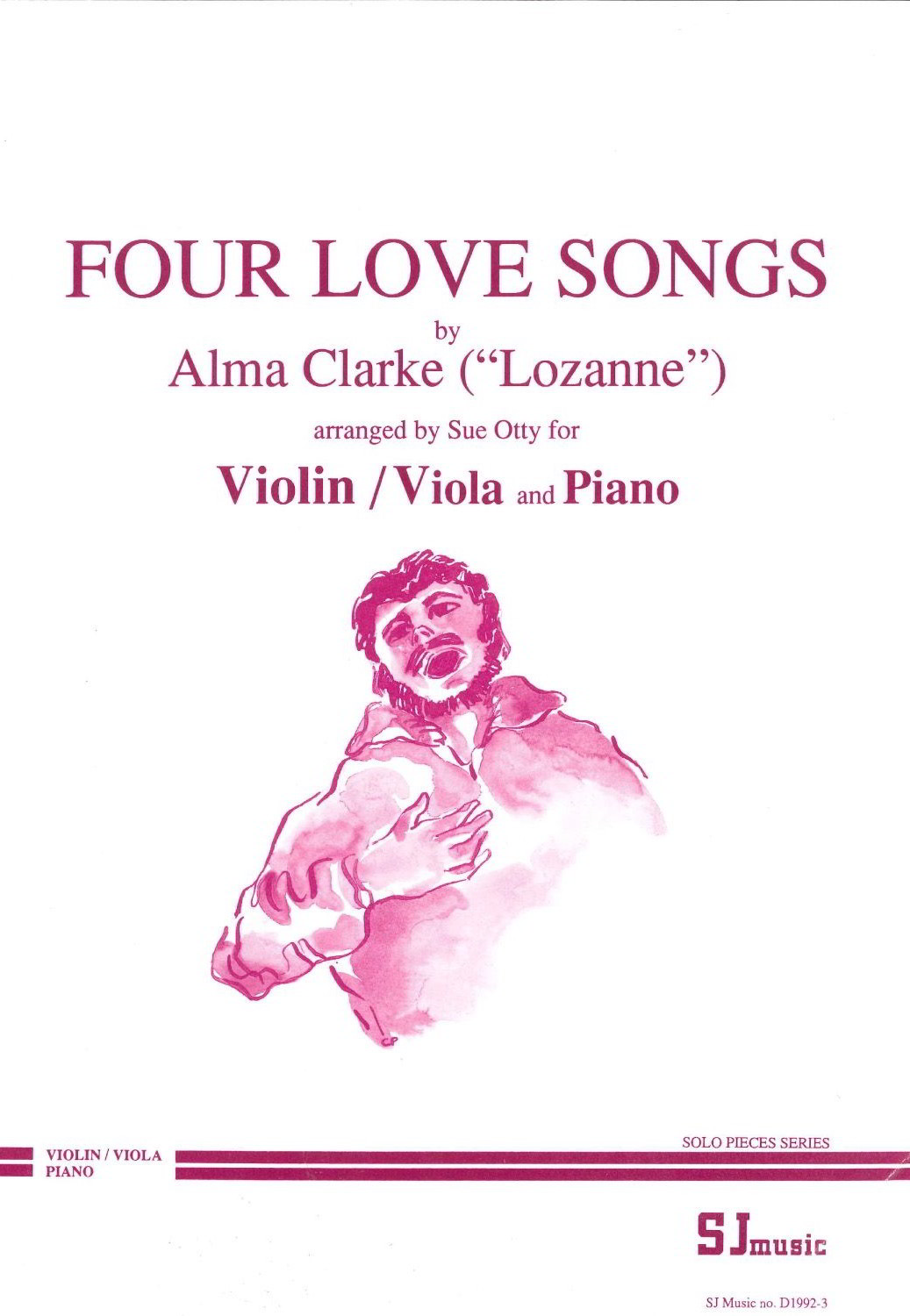 Clarke: Four Love Songs for Viola or Violin published by SJ Music