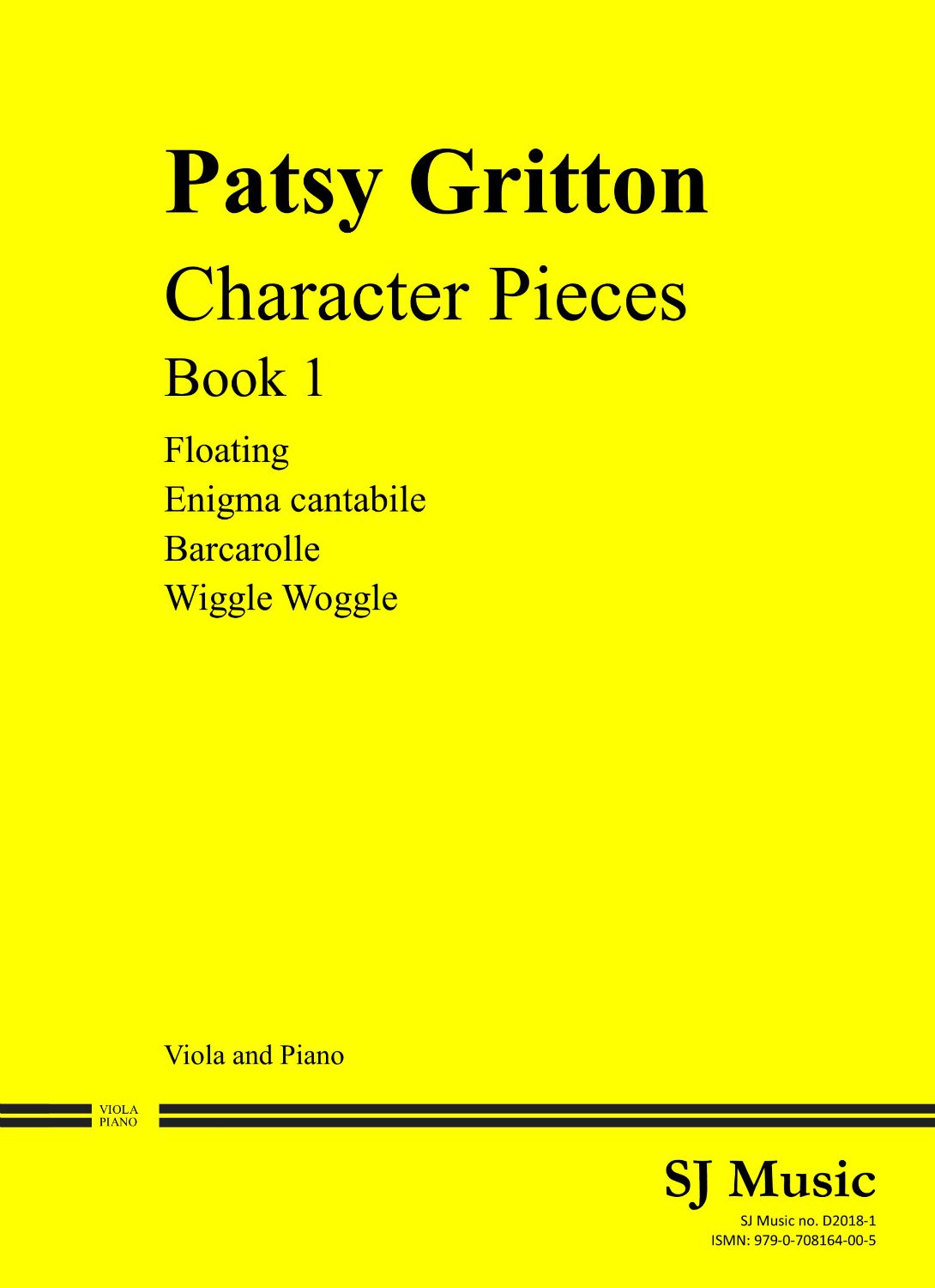 Gritton: Character Pieces Book 1 for Viola published by SJ Music