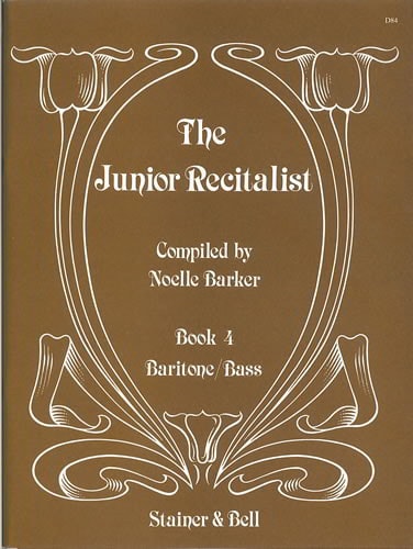 The Junior Recitalist Book 4. Baritone/Bass published by Stainer & Bell