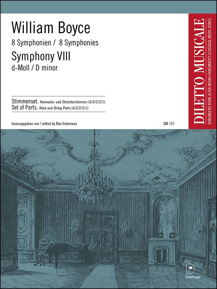 Boyce: Symphony No 8 (set of parts) published by Doblinger