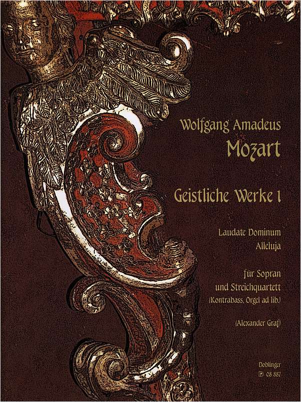 Mozart: Laudate Dominum / Alleluja for Soprano & String Quartet published by Doblinger