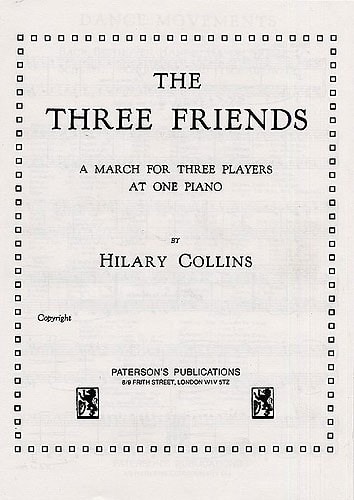 Collins: The Three Friends (3 Players at 1 Piano) published Novello