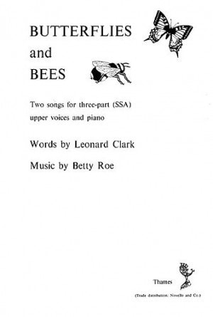 Roe: Butterflies And Bees SSA published by Thames