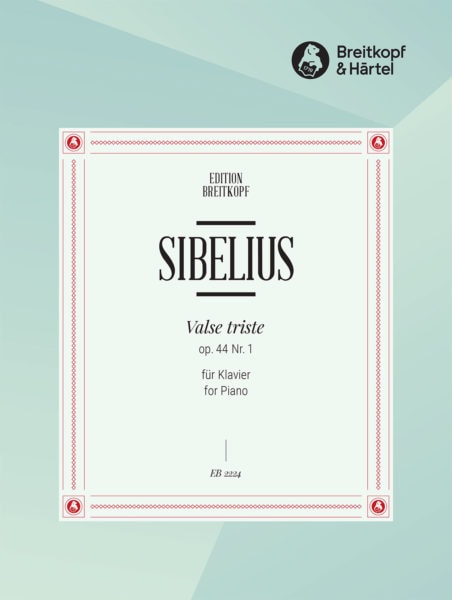 Sibelius: Valse Triste Op.44 for Piano Duet published by Breitkopf