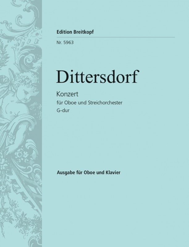 Dittersdorf: Concerto in G for Oboe published by Breitkopf
