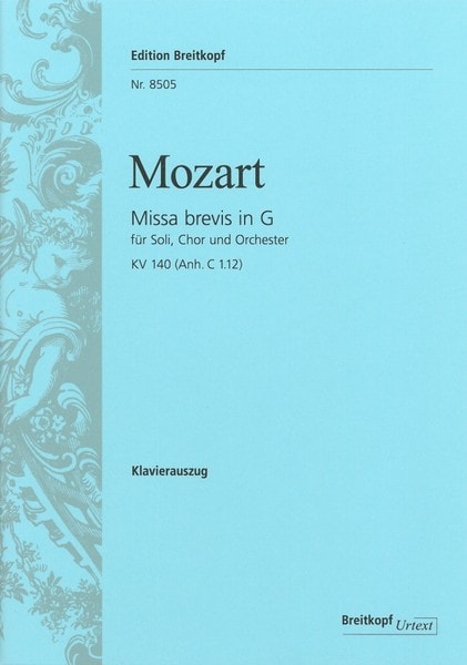 Mozart: Missa Brevis in G K.140 published by Breitkopf - Vocal Score