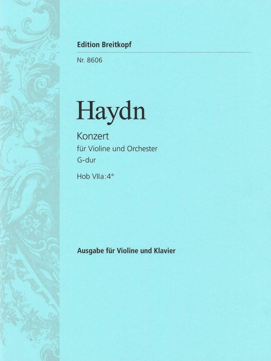 Haydn: Concerto No.2 in G for Violin published by Breitkopf