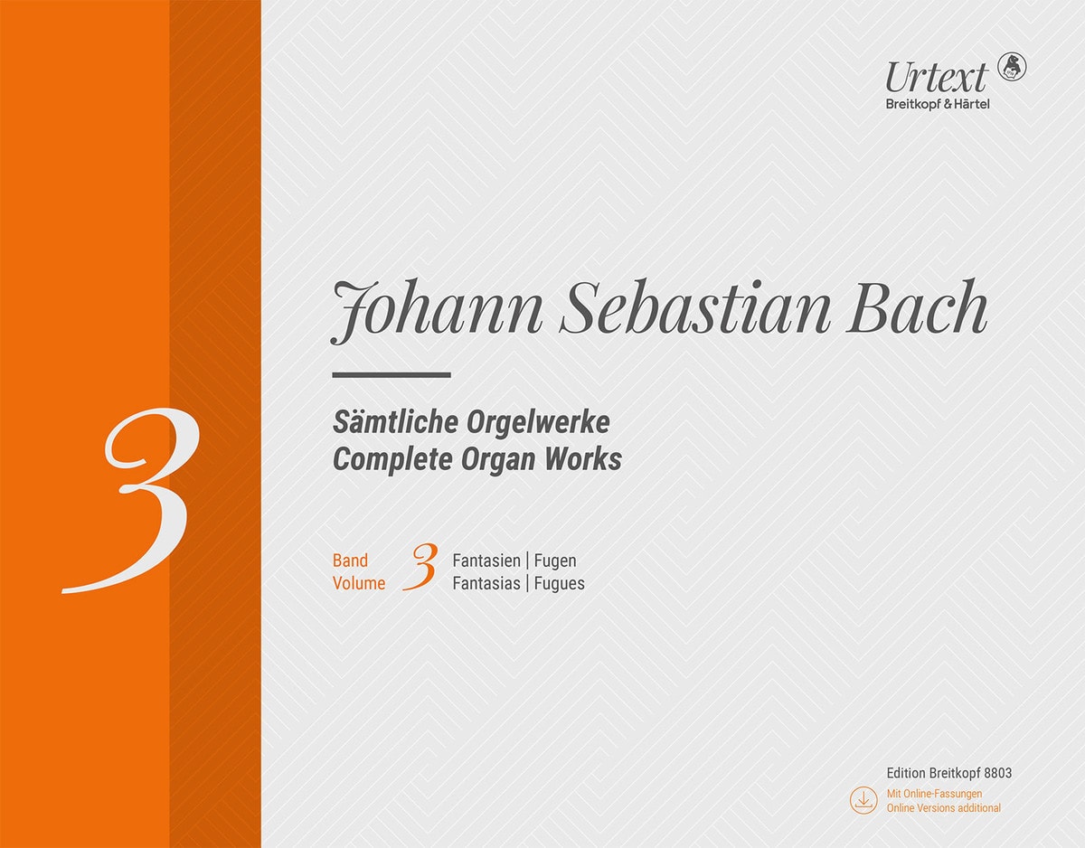 Bach: Complete Organ Works Volume 3 published by Breitkopf