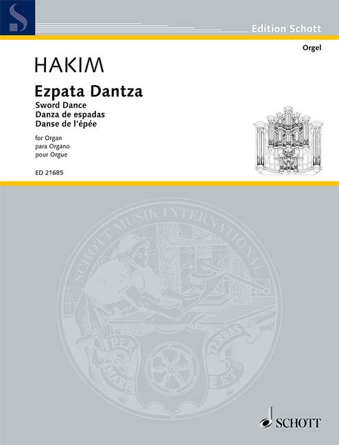 Hakim: Sword Dance for Organ published by Schott
