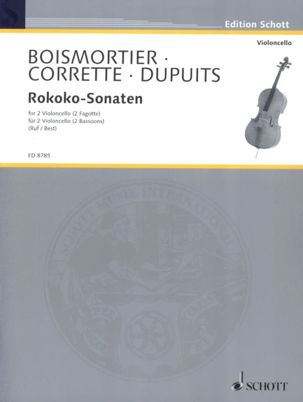 Rococo Sonatas for Two Cellos or Bassoons published by Schott
