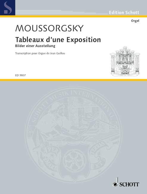 Mussorgsky: Pictures at an Exhibition for Organ published by Schott