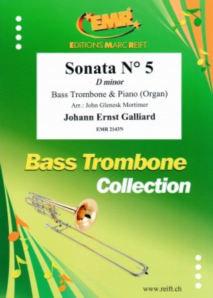 Galliard: Sonata No 5 in D Minor for Bass Trombone published by Marc Reift