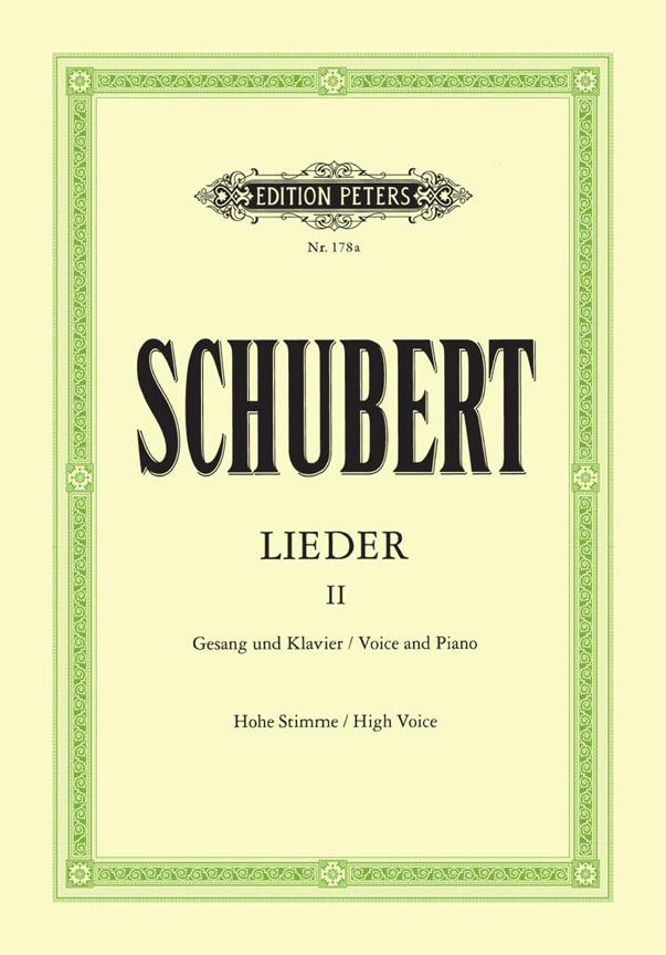 Schubert: Complete Songs Volume 2 High Voice published by Peters Edition