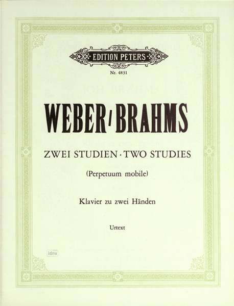 Two Studies (Perpetuum mobile) for Piano published by Peters